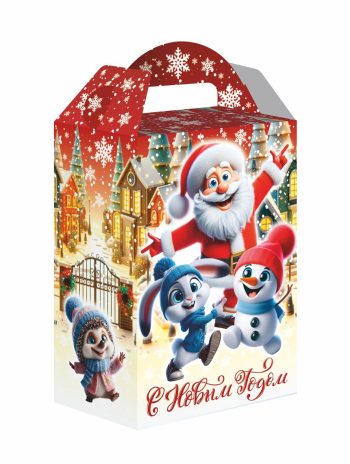 Коробка подарочная Новогодняя вечеринка, 160х100х230 (+63) мм — изображение 3